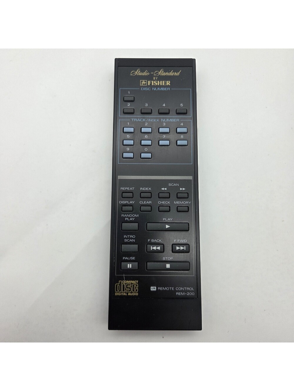 Studio-Standard By Fisher REM-200 Remote Control OEM For DAC-205 CD Changer